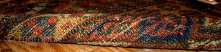 #1B359 Hand made antique collectible Northwest Persian " Kurdish " bag face 2' x 2' 1880,original good condition.               