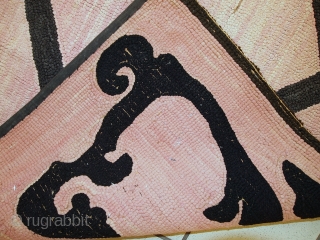 #1C79  Handmade antique American hooked rug 2,7' x 4,2' ( 82cm x 130cm ) 1920.C
                 