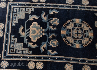 Handmade antique Peking Chinese rug 2.1' x 4.1' ( 64cm x 125cm ) 1900s - 1B617                 
