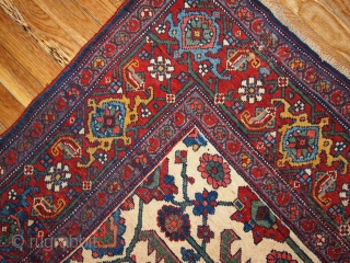 #1B194  Handmade antique Persian Bidjar rug 4.9' x 7.4' ( 149cm x 225cm ) 1880.C
                 