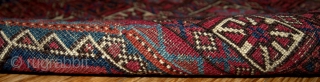 #1B173 Turkoman Tekke rug 4' x 5.2' late 19th century, in original good condition                   