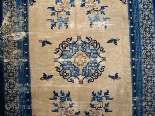 #1C275 Handmade antique Peking Chinese rug 4.2' x 6.3' ( 128cm x 195cm ) 1880.C
                  