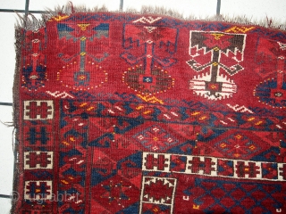 #1C293  Handmade antique Turkmen Engsi rug 4.9' x 6' ( 151cm x 185cm)
                   