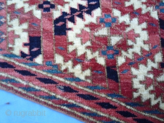 Turkoman Asmalik rug 2.5' x 3.9' ( 76cm x 119cm)  1860                     