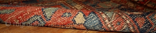 #1B429  Hand made antique Persian Lilihan runner 3.3' X 10.2' ( 100cm X 310cm ) C.1920                