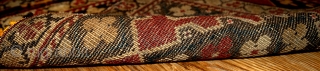 #1B311  Handmade antique collectible Armenian Karabakh pair of rugs 1.4' x 1.5' ( 42cm x 45cm ) 1880.C
              