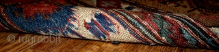 Antique collectible Persian "Sumak" pair bag faces 1.4' x 1.8' 1900, in original good condition.                  