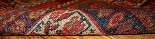 #1b317 Persian "Malayer" bag face 3.5' x 3.6' 1880, in original good condition.                    