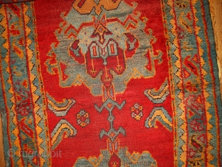 #1B434  Hand made antique Turkish Oushak runner 4' x 11.2' ( 122cm x 341cm ) C.1890                