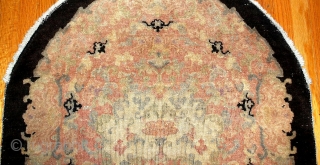 #1B411  Handmade antique Art Deco Chinese rug 2.10' x 4.9' ( 89cm x 149cm ) 1920.C
                
