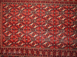 B324 collectible Turkoman "Yomud" rug 2.10' x 4' 1900, in original good condition.                    