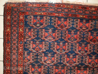 #1C352  Handmade antique Persian Malayer rug 4.5' x 6.8' ( 135cm x 207cm ) 1920.C 
                