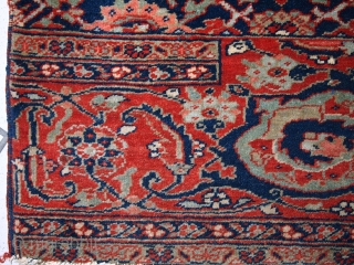 #1C358  Handmade antique collectible Persian Bidjar Vagireh rug 1.5' x 2' ( 47cm x 61cm ) 1900.C
               