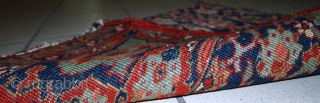 #1C358  Handmade antique collectible Persian Bidjar Vagireh rug 1.5' x 2' ( 47cm x 61cm ) 1900.C
               