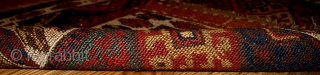 #1B341 collectible Northwest Persian Jaf Kurdish bag face 1.10' x 2.3' 1880, in original good condition.                 