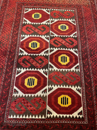 Antique ersari rug in condition, 205x146 cm                          
