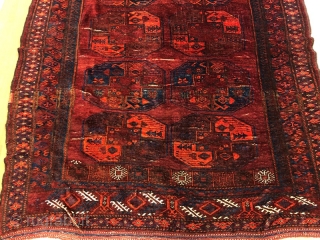Antique turkmen ersari rug, 200 x 165 cm                         