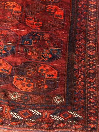 Antique turkmen ersari rug, 200 x 165 cm                         