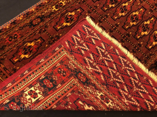Antique Turkmen Tekke Chuval Pure Wool Natural Color 134x67                        