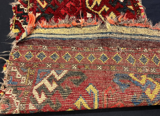 Early uzbek yastk only one border orginal size trnaklı gül , 110x 46 cm                   