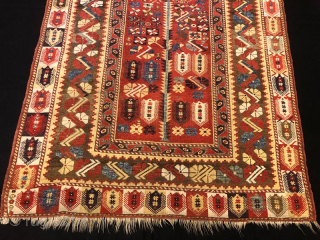 Antique anatolian milas rug in good condition ,135 x 96 cm                      