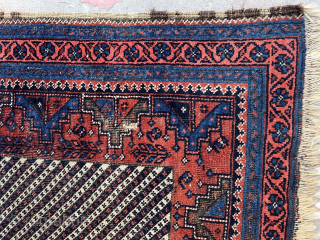 Antique Timuri Beluch Rug Pure Wool Natural Color ,178x94 cm                       