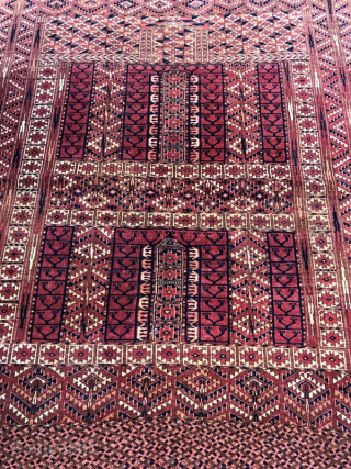 Antique turkmen ensi rug ,130x118 cm                           