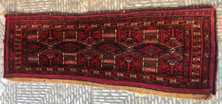 19 century turkmen saryk torba,the pink color is silk ,

 in good condition 113 x 42 cm                