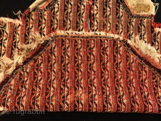 Antique persian saddle with damage 94 x 66 cm                        