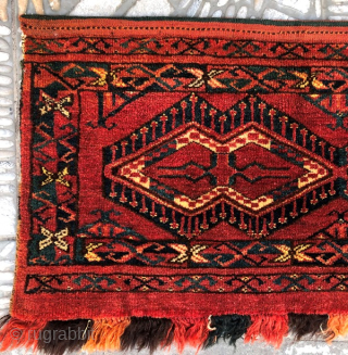 Antique turkmen ersari chuval in good condition ,158 x 42 cm                      