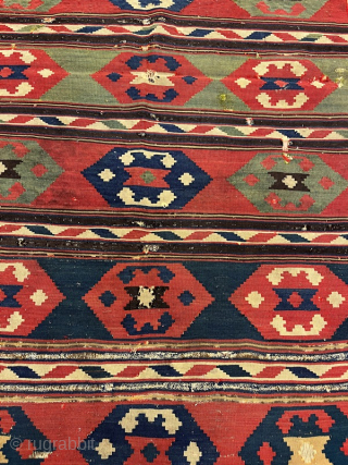 Antique kazak kilim ,200x113 cm                            