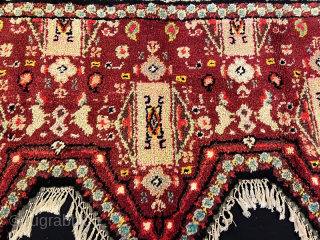 Antique saddle rug in good condition 145x75 cm                         