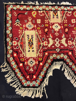 Antique saddle rug in good condition 145x75 cm                         