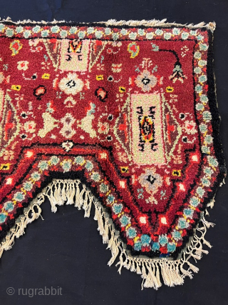 Antique saddle rug in good condition 145x75 cm                         