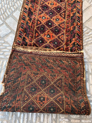 Antique beluch rug runner ,190x35 cm                           