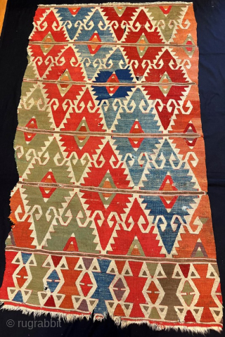 Early konya kilim fragment 175x98 cm                           