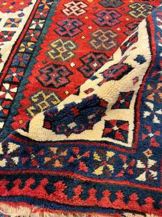 Antique Caucasian talish rug 236x104 cm                           