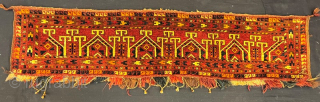 Antique turkmen ersari torba in good condition , 141x35 cm                       
