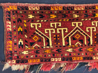Antique turkmen ersari torba in good condition , 141x35 cm                       