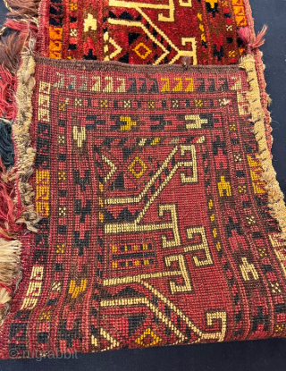Antique turkmen ersari torba in good condition , 141x35 cm                       