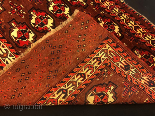 ntique yamut chuval in good condition 110 x 75 cm                       