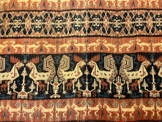 Antique handwoven warp ikat - men’s cloth ,
from East Sumba Indonesia,244 x 154 cm                   