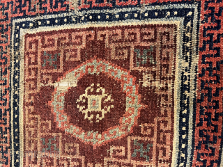 Antique Tibeten rug fragment 66x63 cm