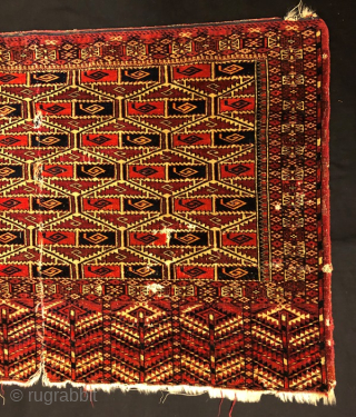 Antique tekke chuval very fine with damage condition 103x65 cm                       