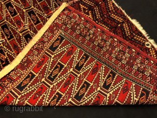 Antique tekke chuval very fine with damage condition 103x65 cm                       