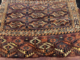 Antique turkmen chodor chuval ,120x 90 cm                          