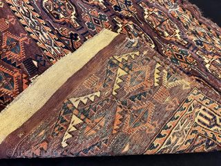 Antique turkmen chodor chuval ,120x 90 cm                          