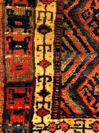 Antique Jaff bag face pile in good condition , 62x56 cm                      