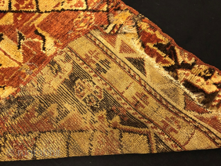 Antique Anatolian Kurdish Rug Pure Wool Natural Color 115x90 cm                       