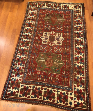 Early kazak rug 245x153 cm                            